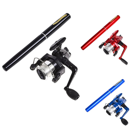 Portable Pen Fishing Rod Ultralight Telescopic Fishing Pole Mini Travel Pocket Rod Set Fishing Accessories